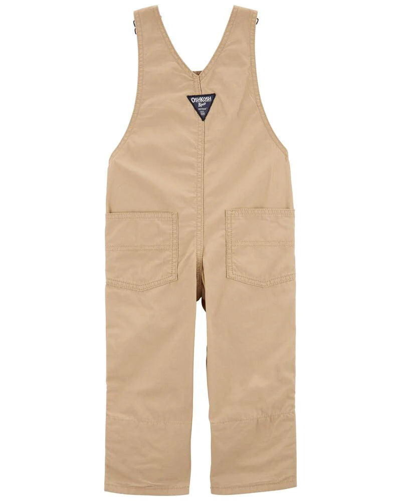 Oshkosh Lightweight Canvas Overalls with Plaid Button-Front Shirt