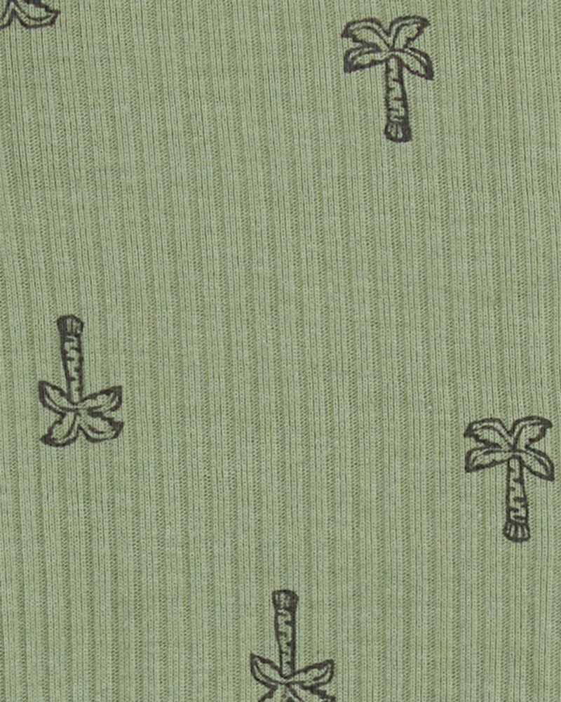 Carter's Palm Tree 2-Way Zip Cotton Sleep and Play