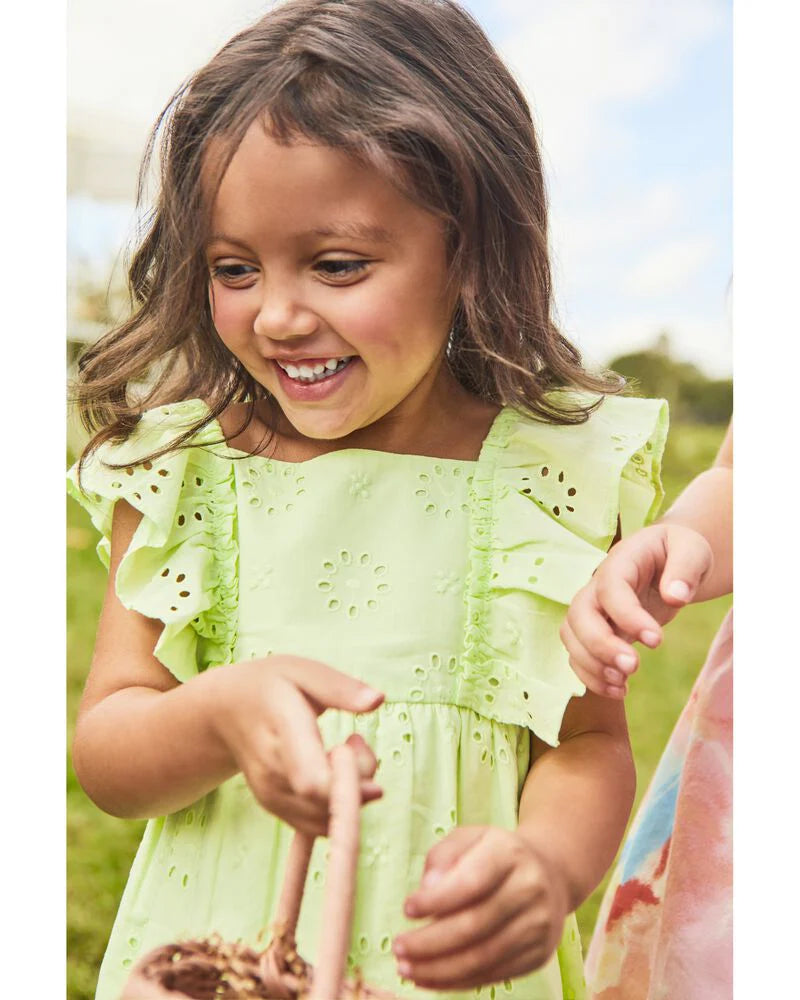 Carter's Eyelet Flutter Top