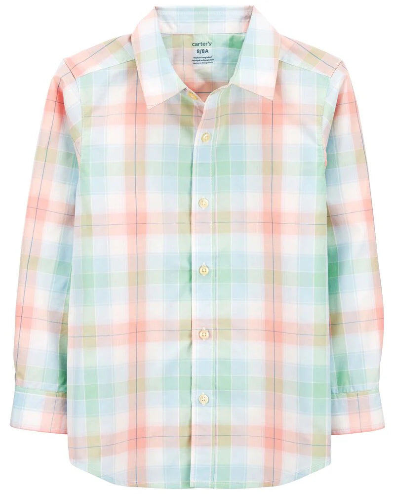 Carter's Plaid Button-Front Shirt