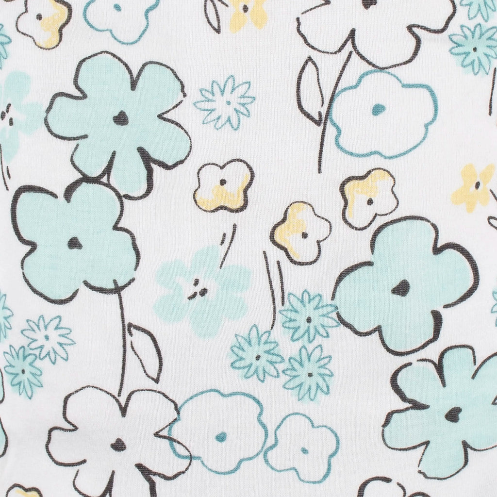 4-Pack Baby Girls Bee Petals Short Sleeve Onesies Bodysuits