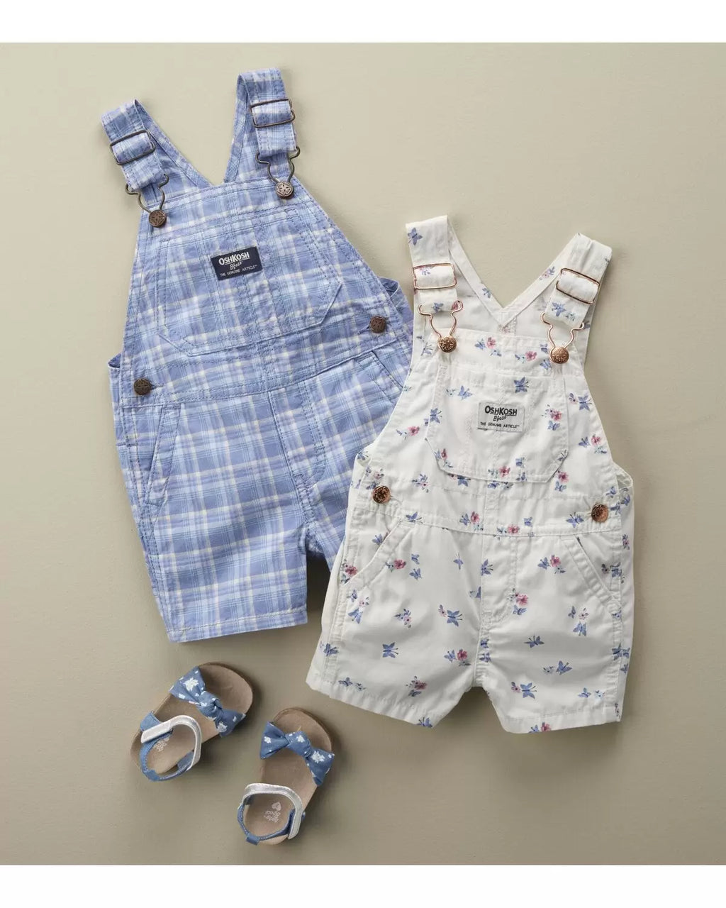 Oshkosh Baby Plaid Shortalls