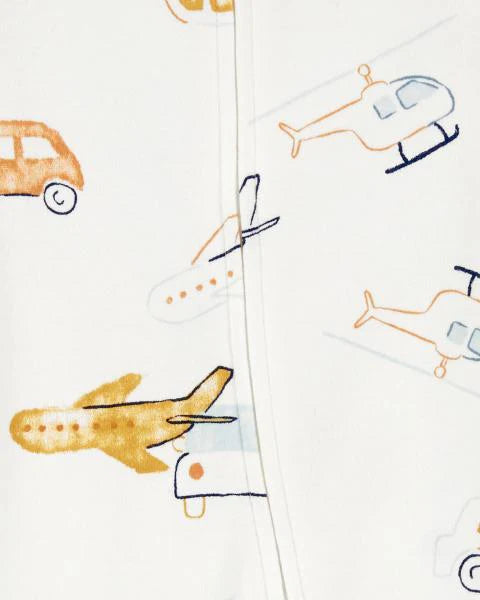 Carter's Baby Vehicles 2-Way Zip Cotton Sleep & Play