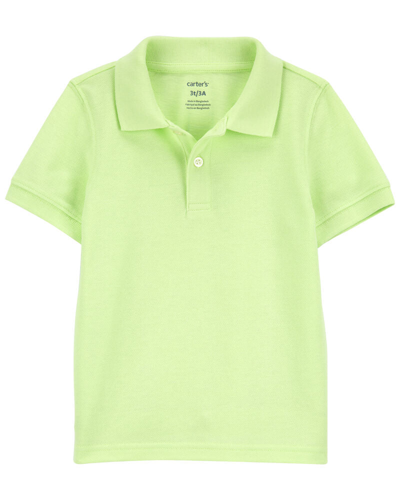 Carter's Ribbed Collar Polo Shirt