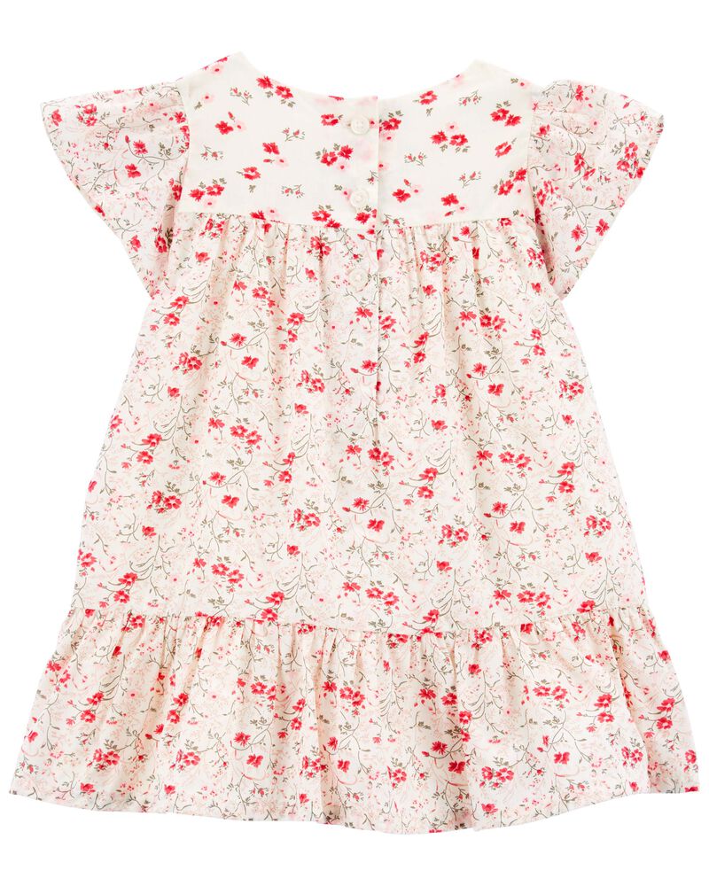 Oshkosh Floral Print Flutter Dress