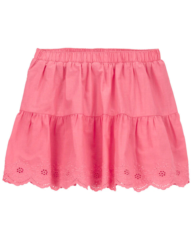 Oshkosh Tie-Front Jersey Tee with Eyelet Skirt