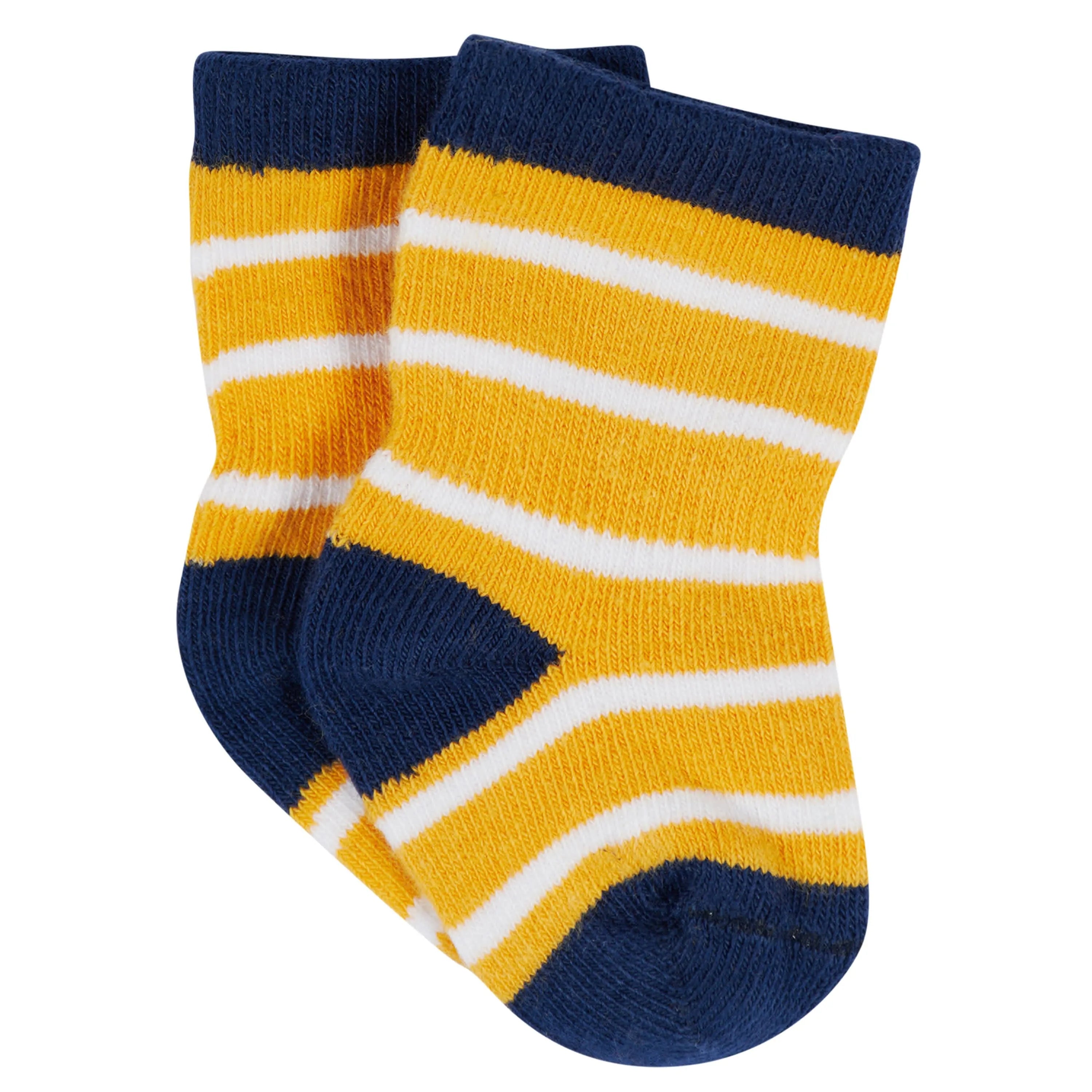 12-Pack Baby & Toddler Boys Construction Zone Jersey Crew Wiggle Proof Socks