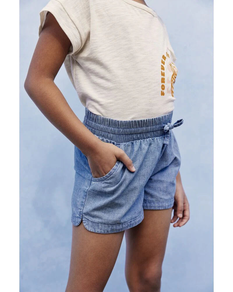 Carter's Kid Chambray Pull-On Shorts