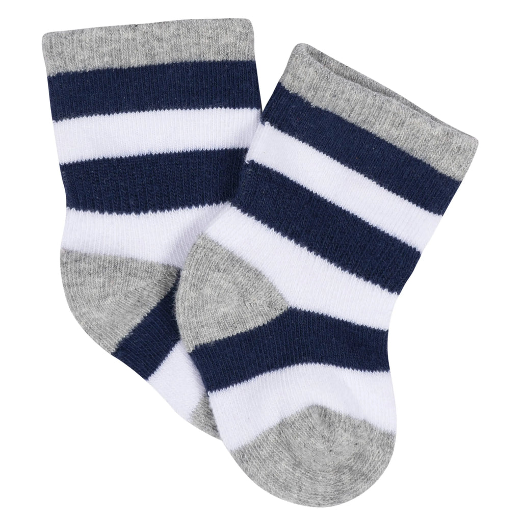 8-Pack Baby Boys All Star Jersey Wiggle Proof Socks