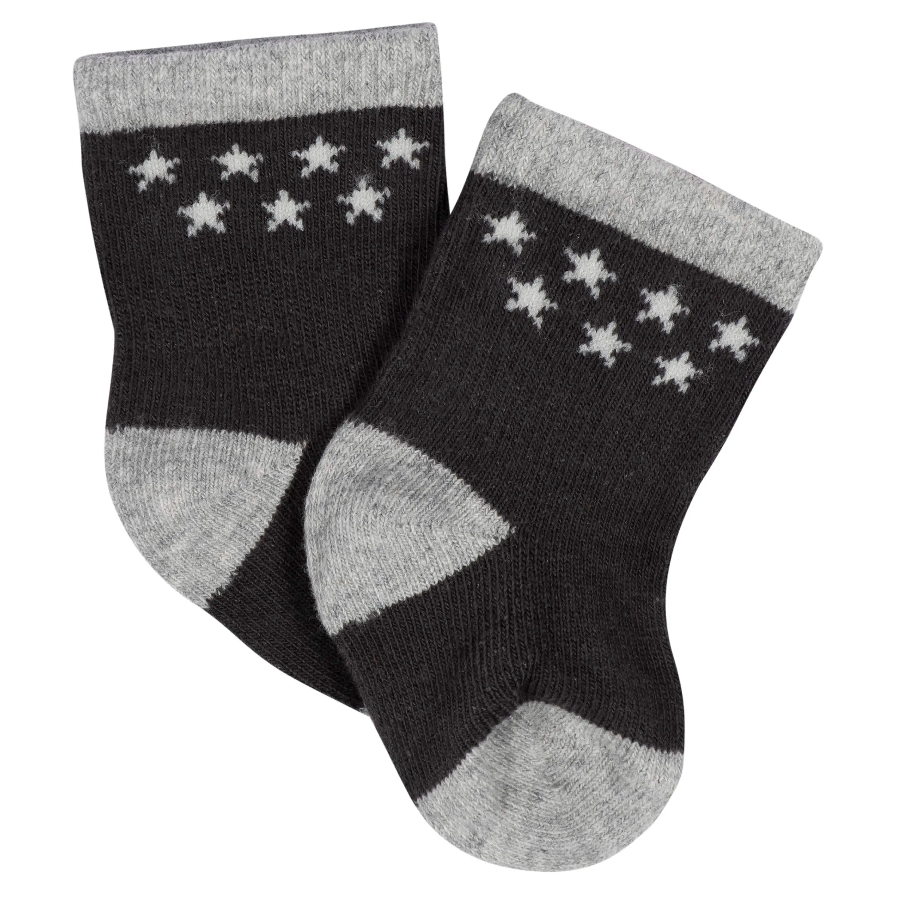 8-Pack Baby Boys Space Explorer Jersey Wiggle Proof Socks