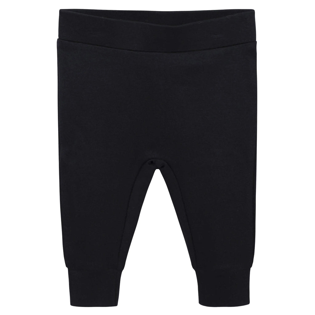 2-Pack Baby Girls Comfy Stretch Orange & Black Pants