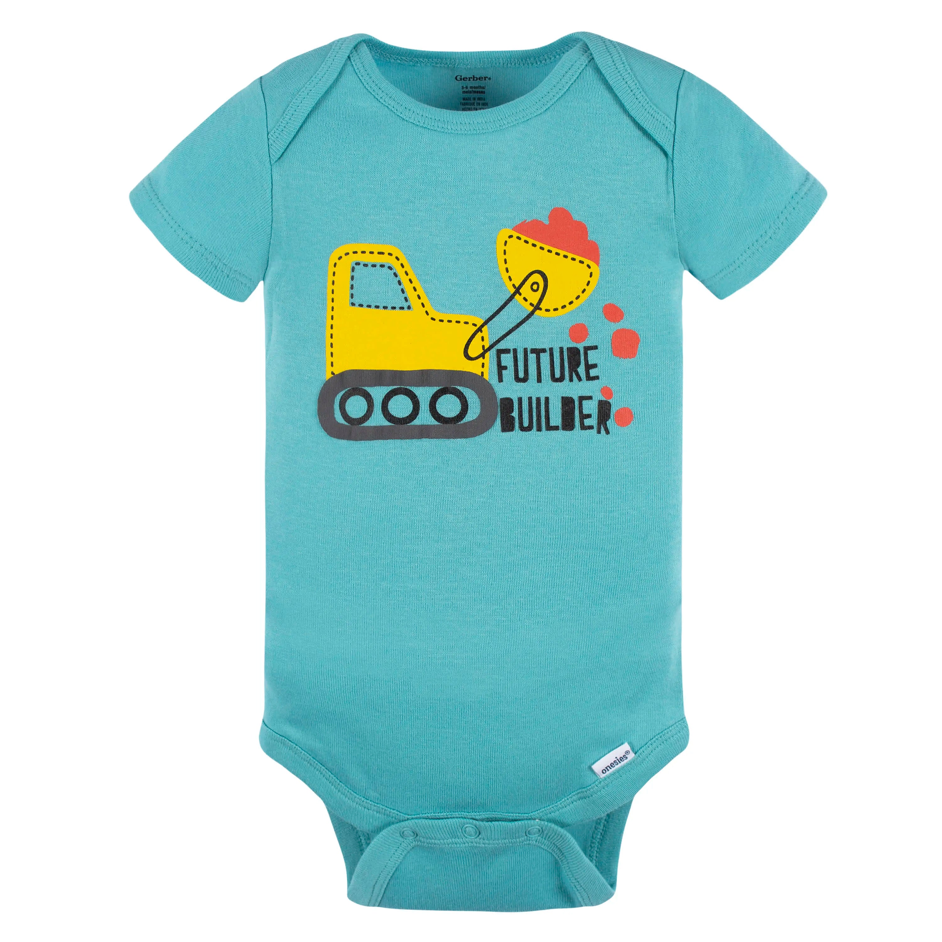 4-Pack Baby Boys Ready To Roll Short Sleeve Onesies Bodysuits