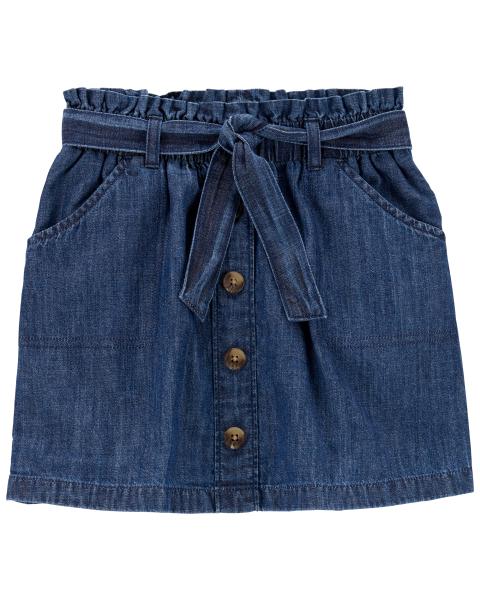 Oshkosh Kid Belted Denim Skirt