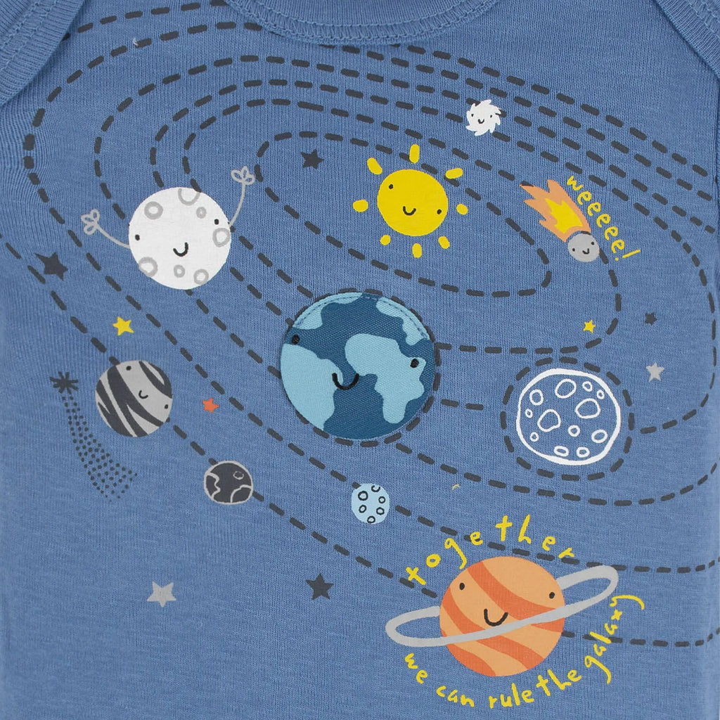 8-Pack Baby Boys Space Explorer Onesies Bodysuits