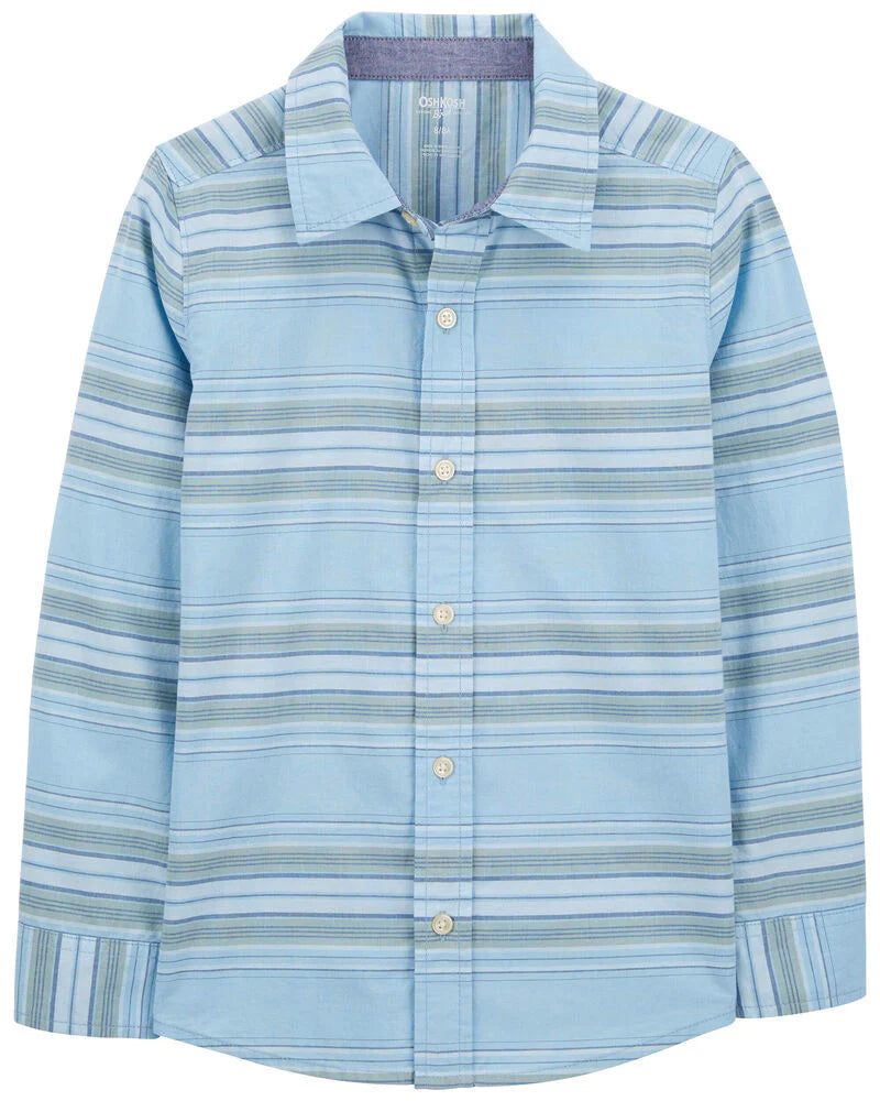Oshkosh Baja Stripe Button-Front Shirt