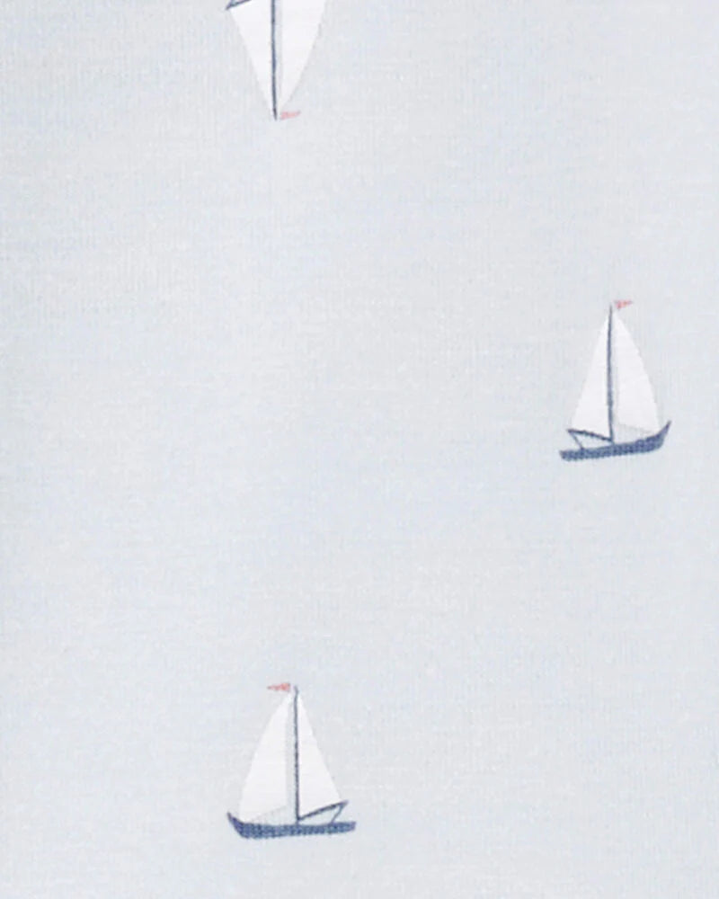 Carter's 1-Piece Sailboat PurelySoft Footie Pyjamas