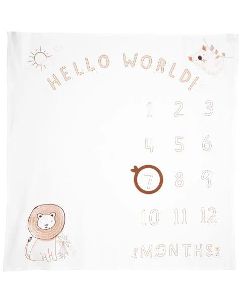 Carter's Baby Lion Milestone Blanket