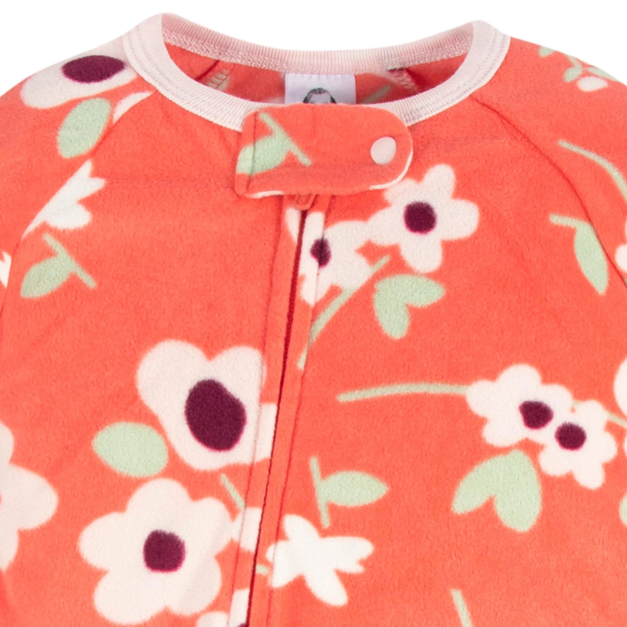 2-Pack Baby & Toddler Girls Flower Toss Fleece Pajamas