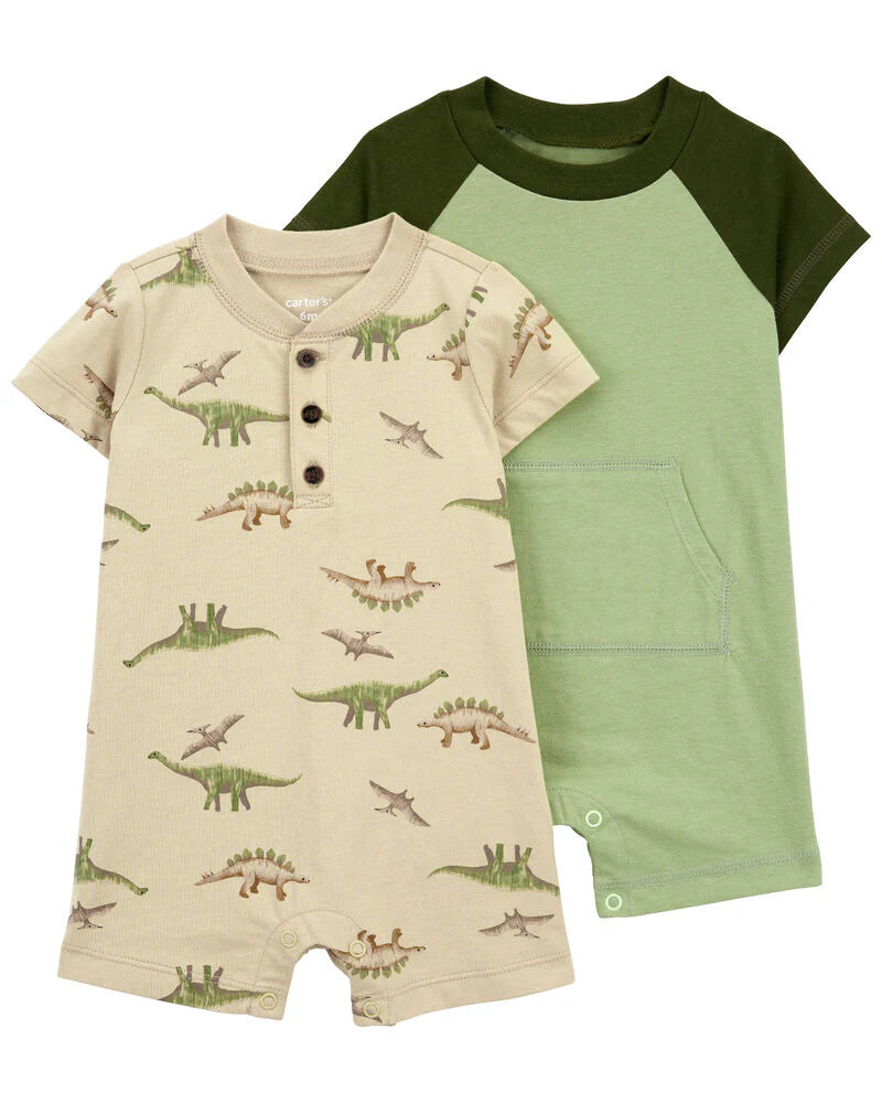 Carter's 2-Pack Cotton Rompers