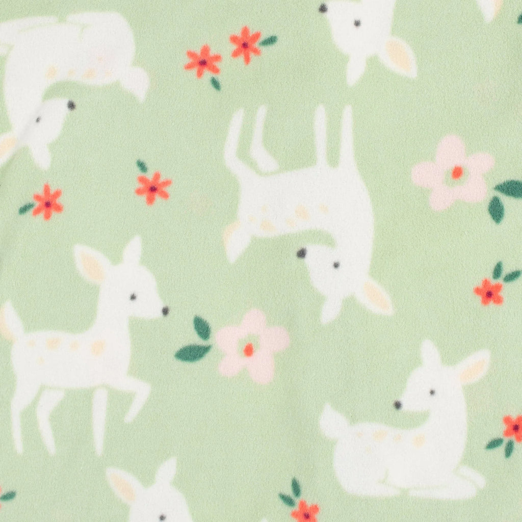 2-Pack Baby & Toddler Girls Deer Fleece Pajamas