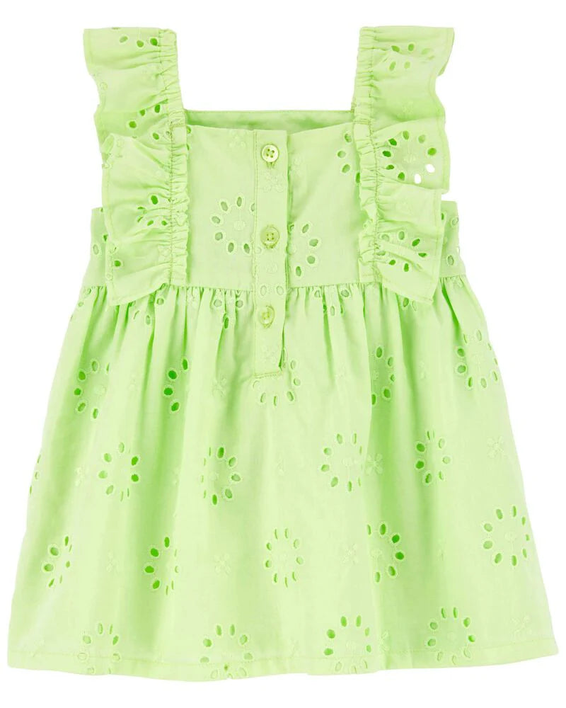Carter's Eyelet Flutter Dress