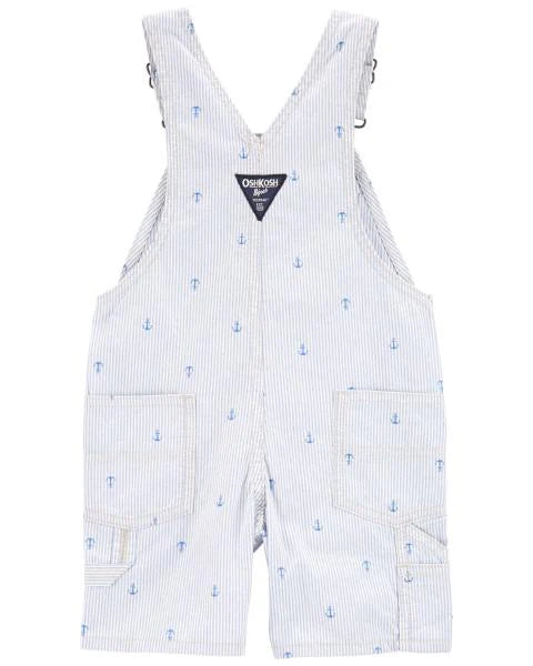 Oshkosh Anchor Print Shortalls with Colourblock Henley