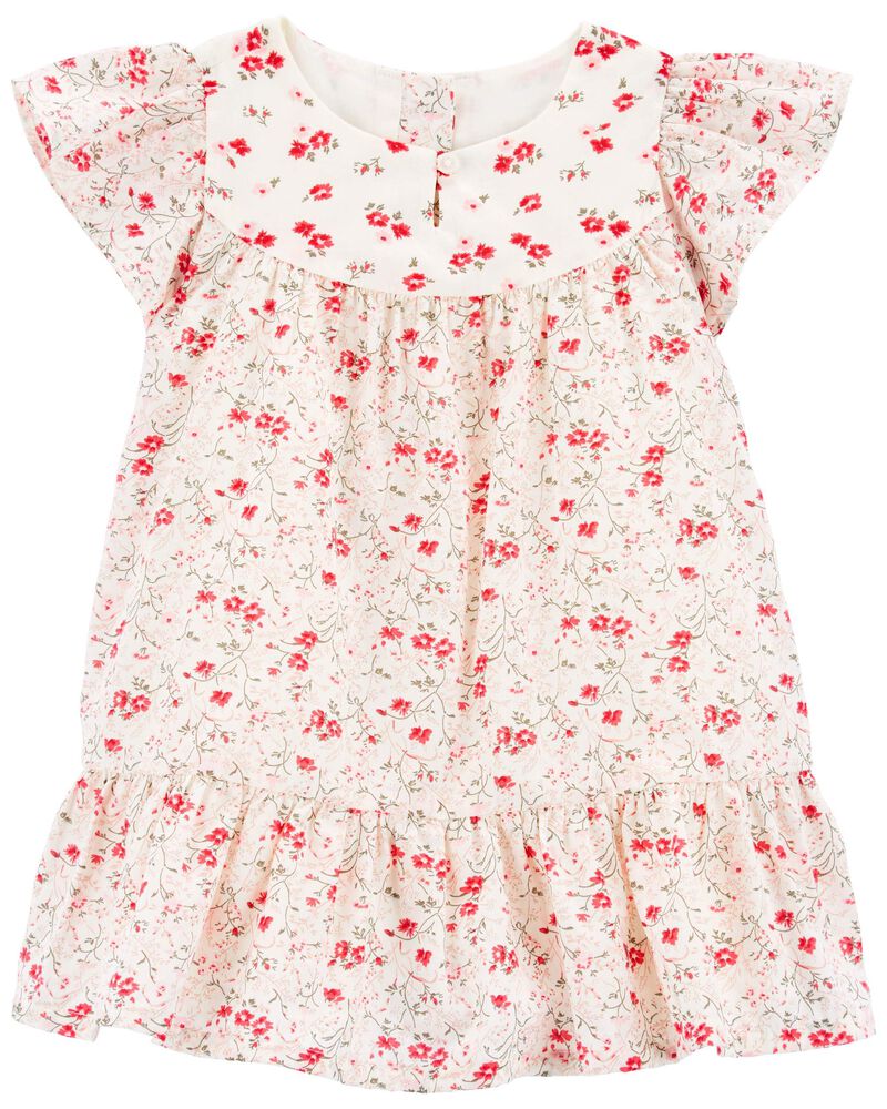 Oshkosh Floral Print Flutter Dress
