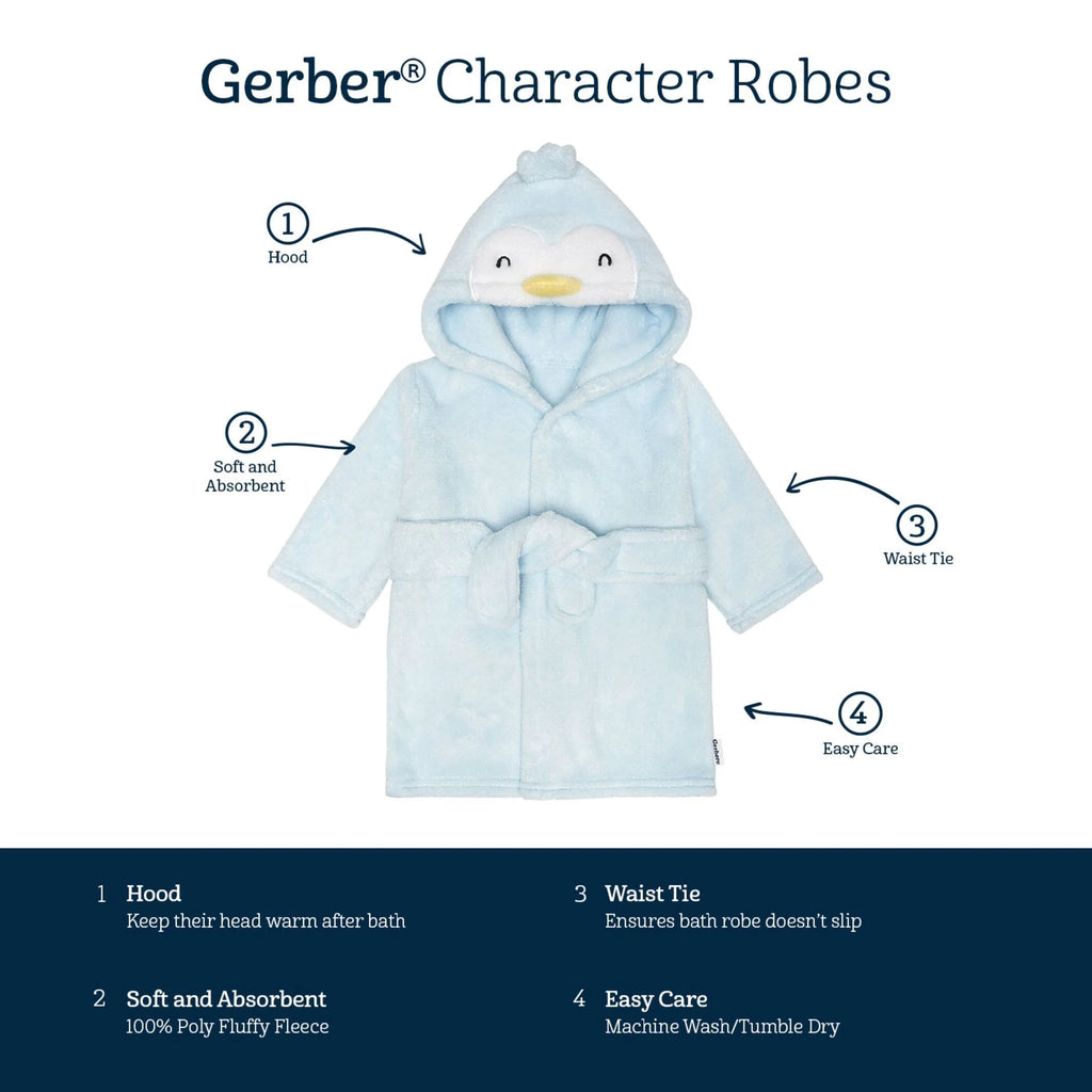 Baby Neutral Penguin Robe