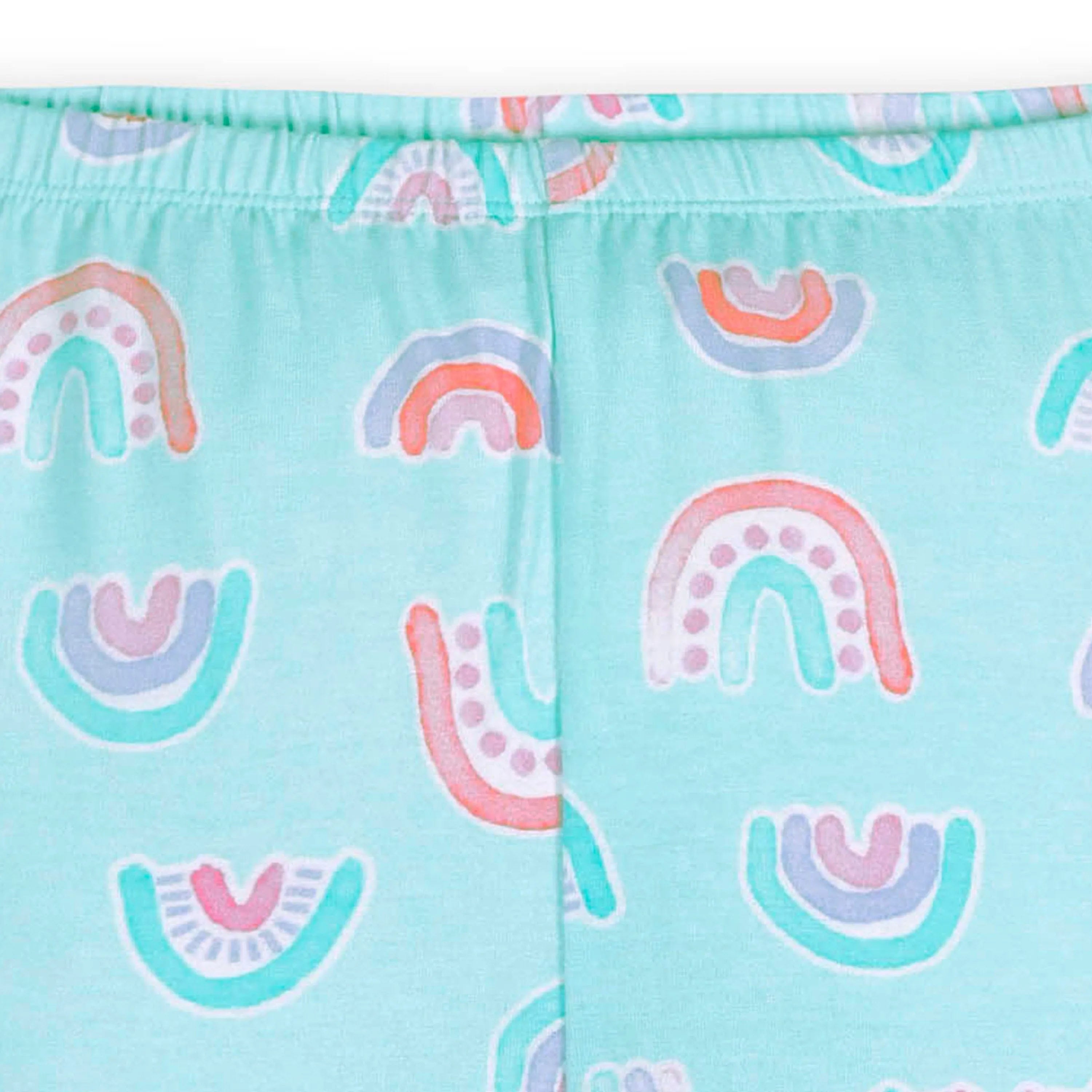 2-Piece Infant & Toddler Rainbow Sky Buttery Soft Viscose Made from Eucalyptus Snug Fit Pajamas