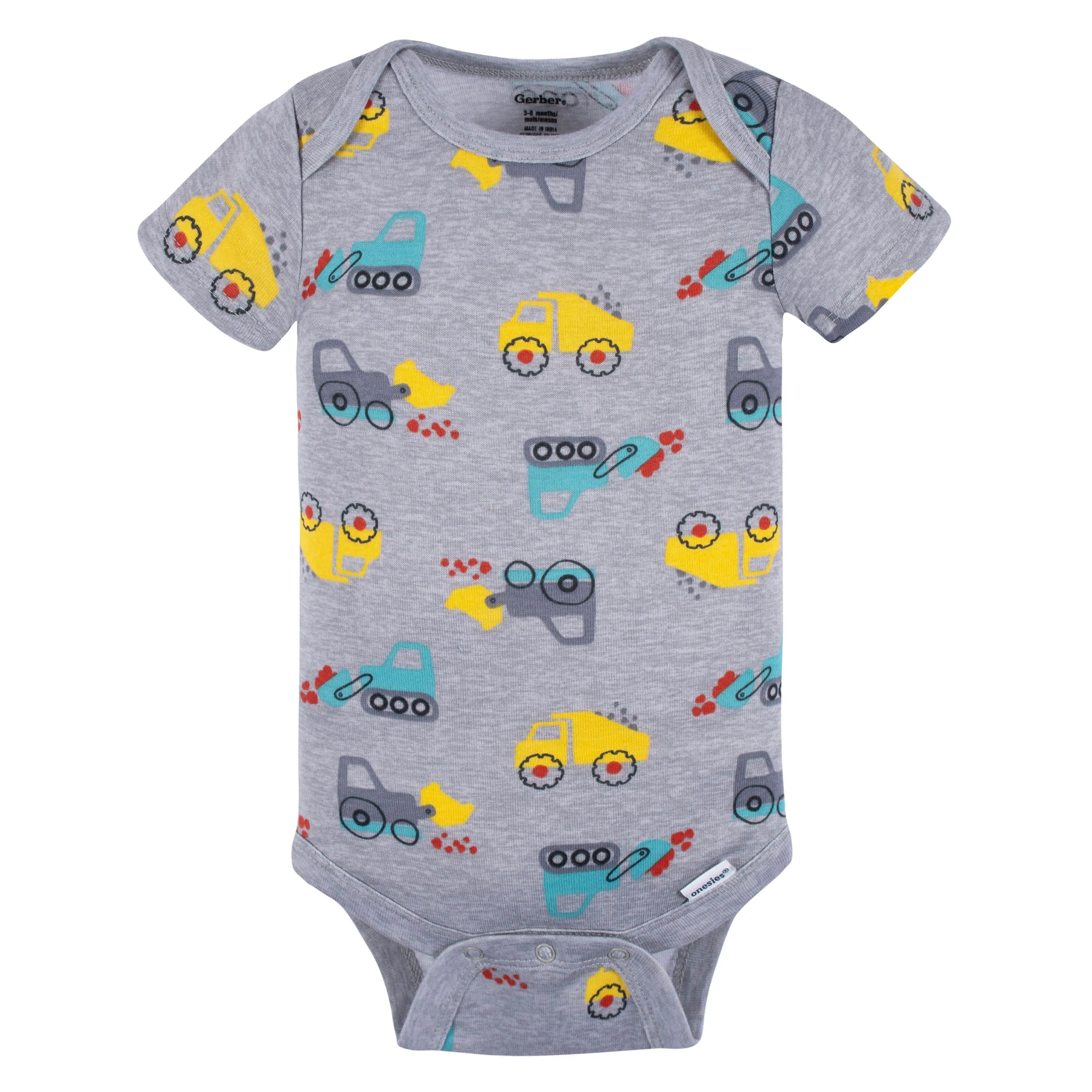 4-Pack Baby Boys Ready To Roll Short Sleeve Onesies Bodysuits
