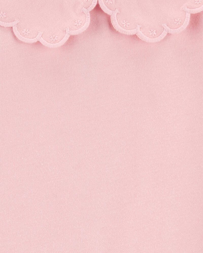 Oshkosh Scalloped Peter Pan Collar Jersey Tee