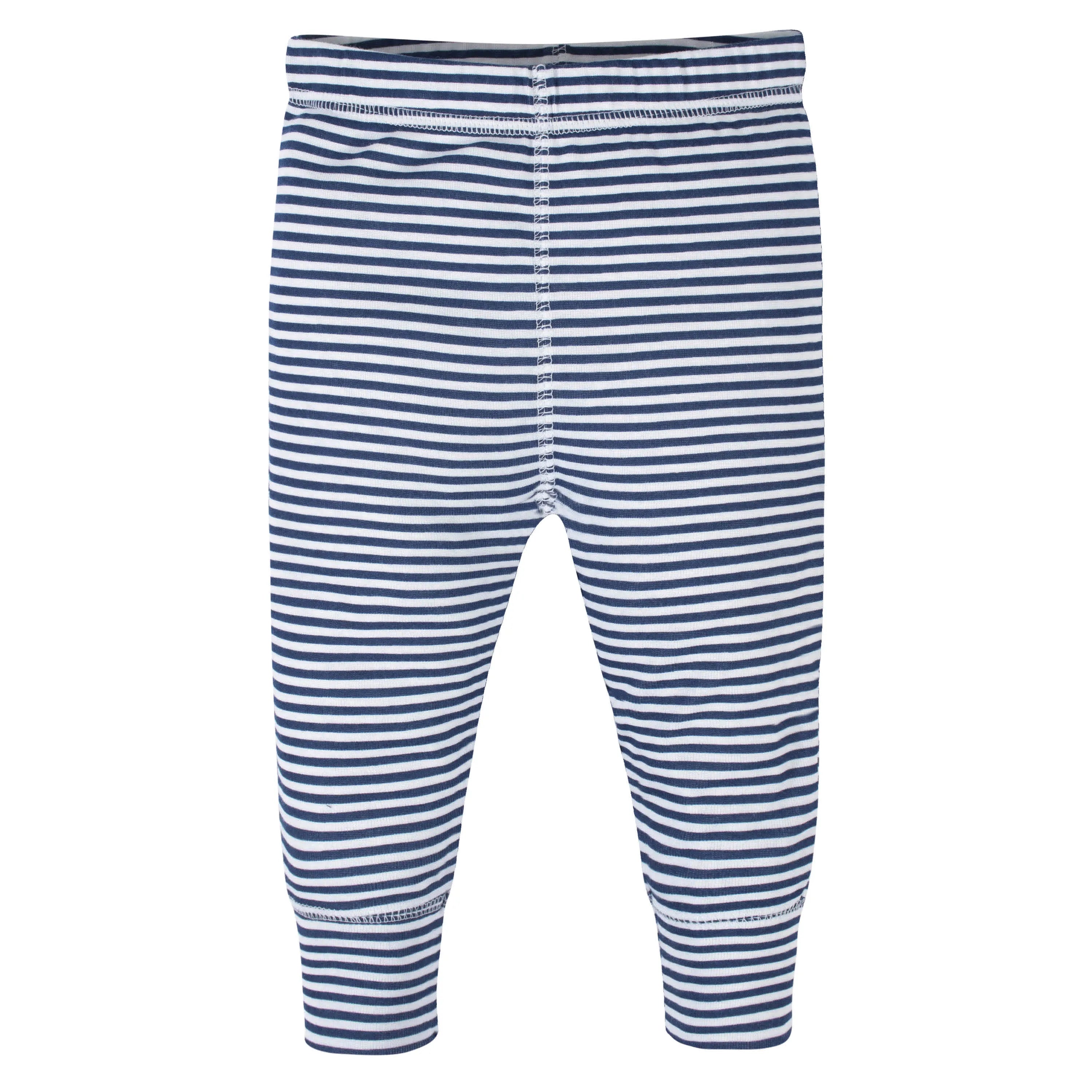 4-Pack Baby Boys Navy Stripes Pants