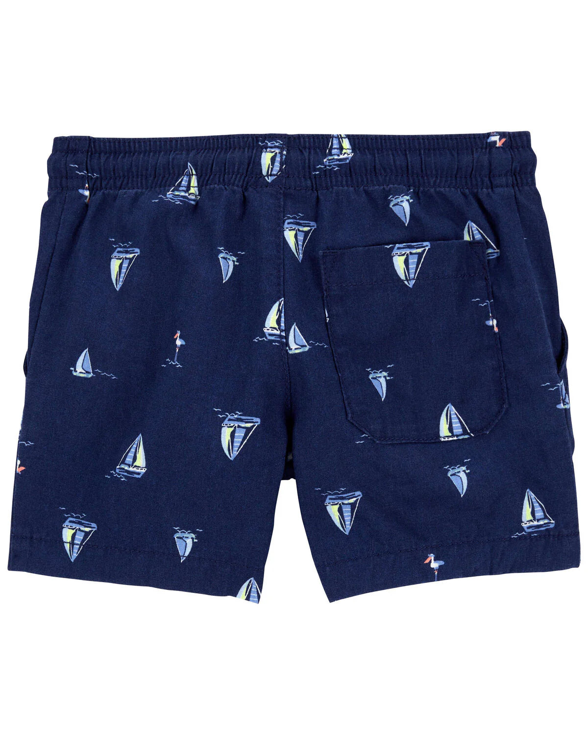 Carter's Toddler Sailboat Pull-On Linen Shorts