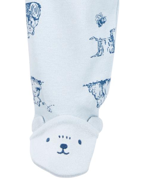 Carter's Bear 2-Way Zip Cotton Sleep & Play