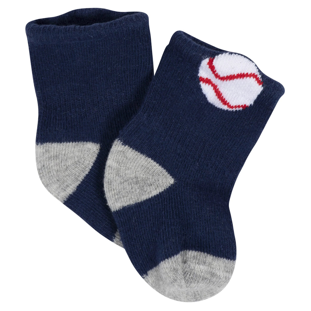 8-Pack Baby Boys All Star Jersey Wiggle Proof Socks
