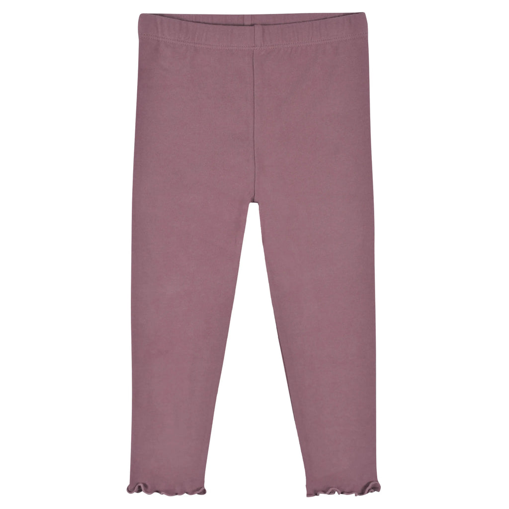 3-Pack Infant & Toddler Girls Burgundy Floral Leggings