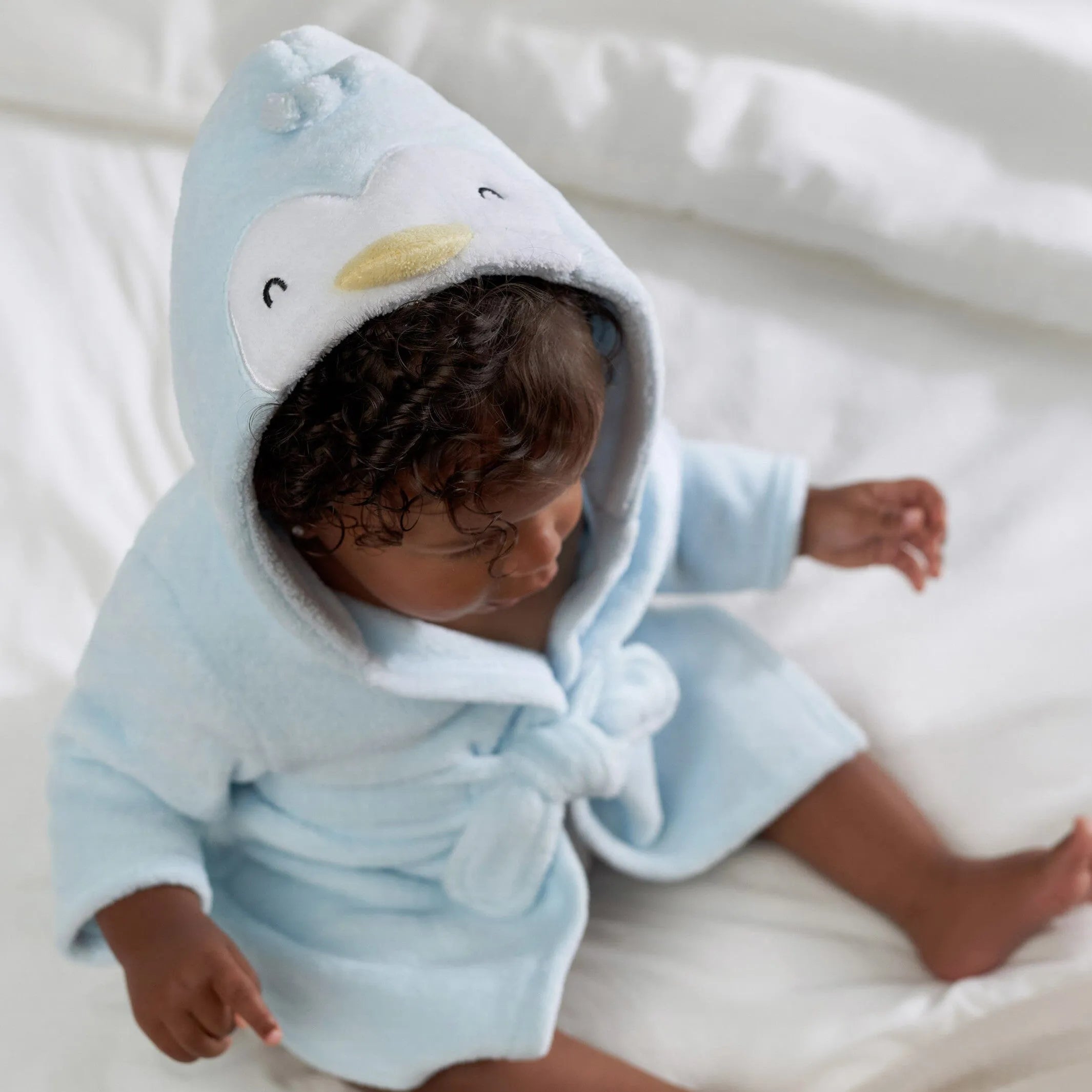 Baby Neutral Penguin Robe