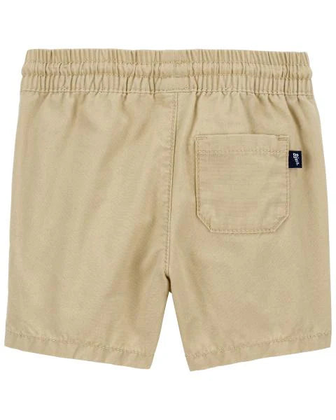 Oshkosh Pocket Henley Jersey Bodysuit with Canvas Drawstring Shorts