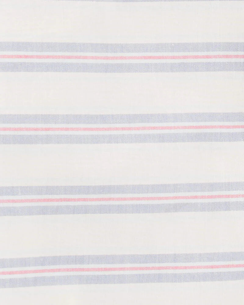 Oshkosh Striped Button-Front Bodysuit
