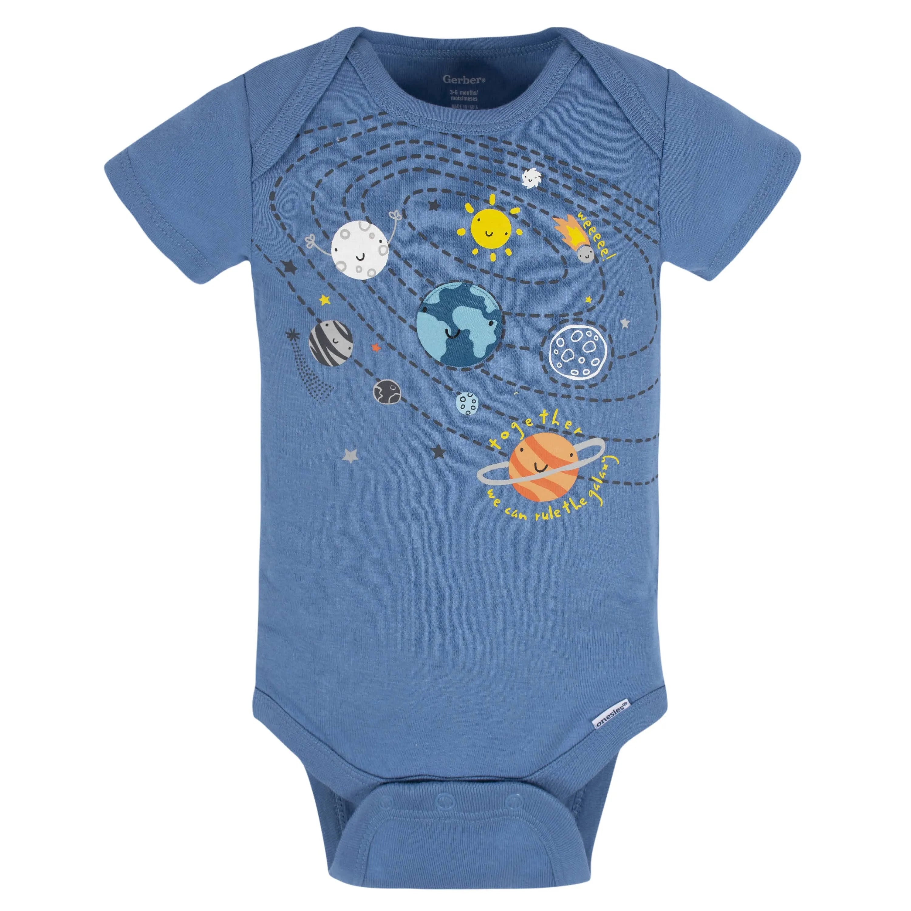 8-Pack Baby Boys Space Explorer Onesies Bodysuits