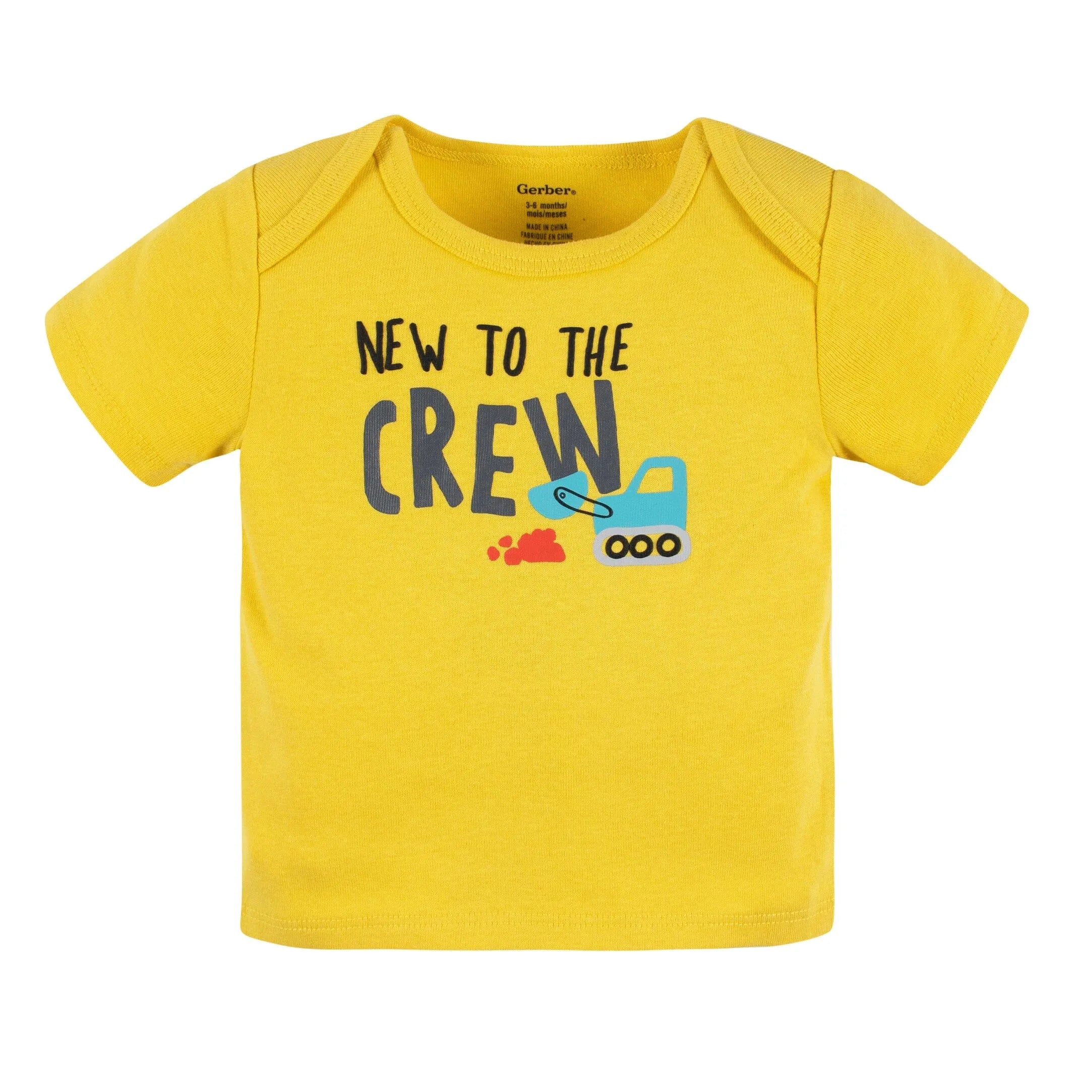 4-Piece Baby Boys Ready To Roll Onesies Bodysuit, Tee, Shorts & Pant Set