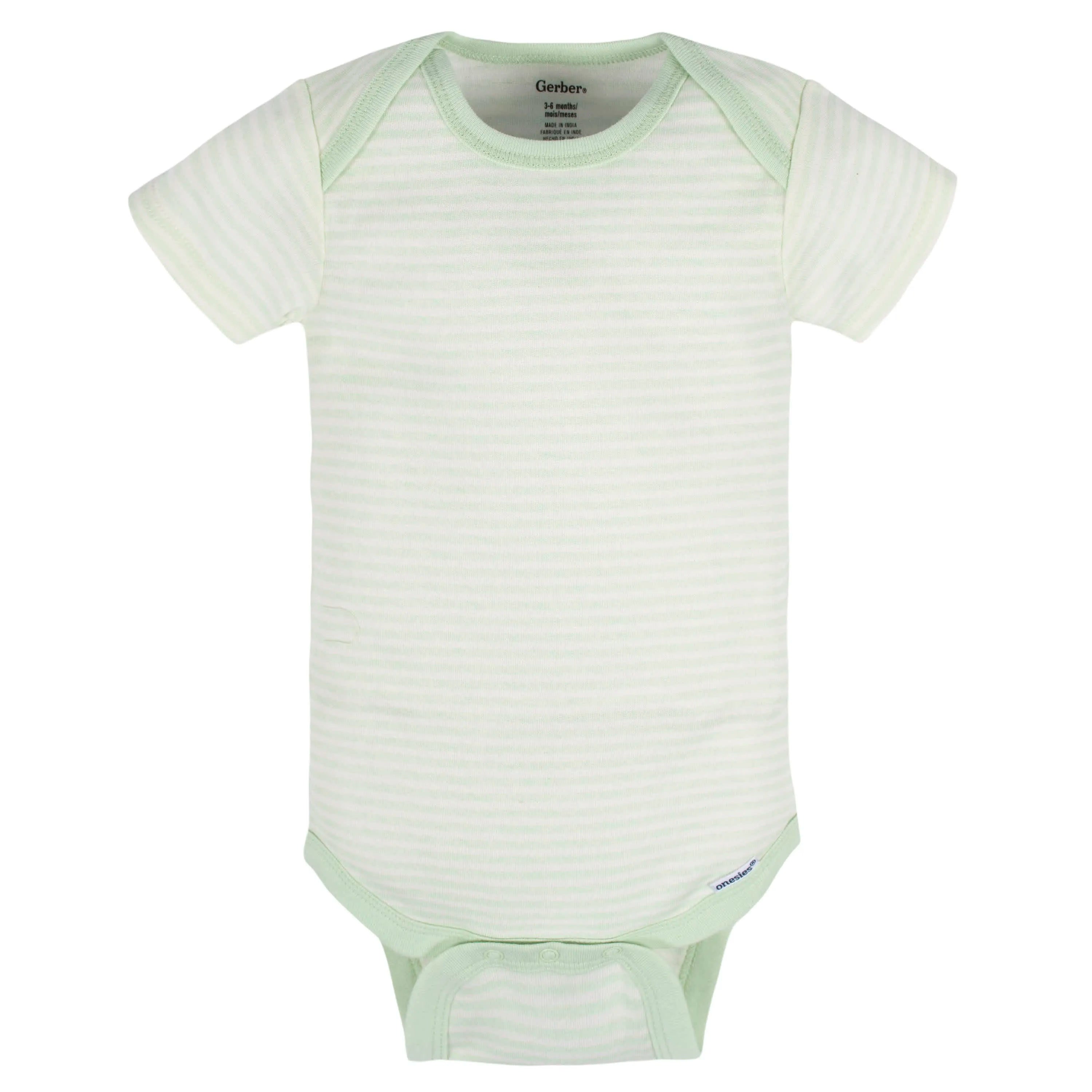 8-Pack Baby Neutral Happy Veggies Onesies Bodysuits