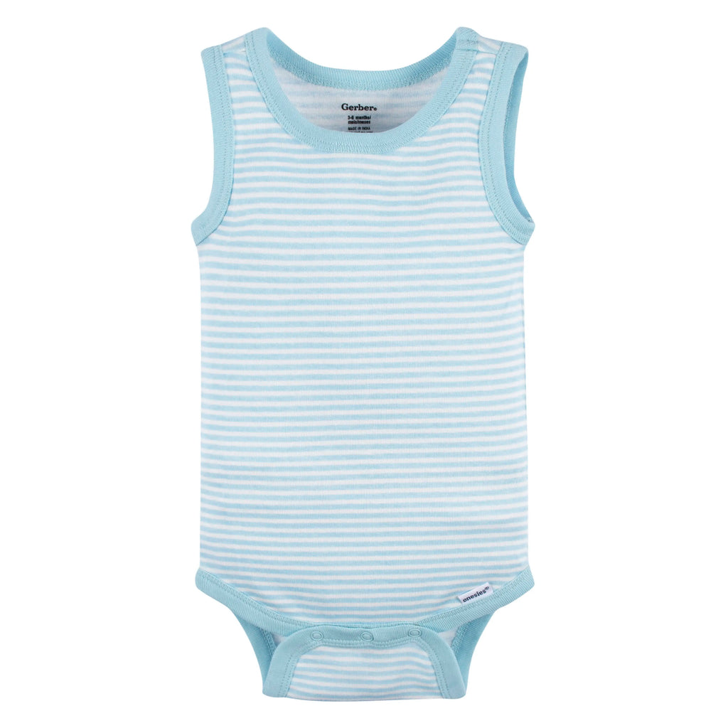 4-Pack Baby Boys Surf Beach Sleeveless Onesies Bodysuits