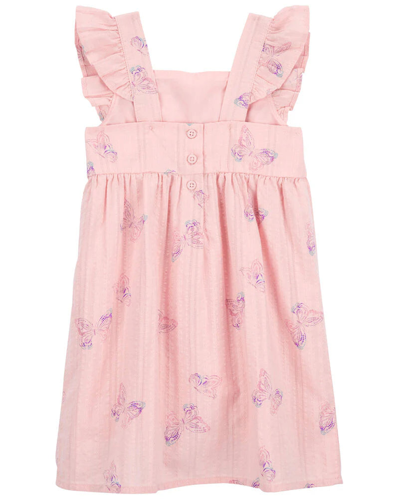 Oshkosh Butterfly Print Flutter Dress